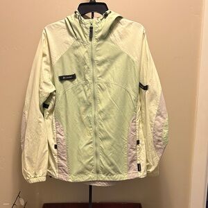 Columbia long sleeve rain jacket with hood